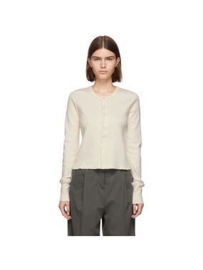 Helmut Lang Femme Cardigan, colour cream, size large
